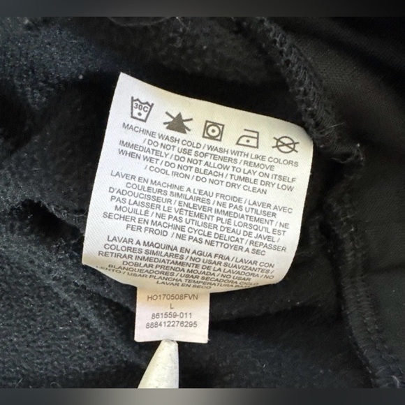 Air Jordan Black Pullover Hoodie Kangaroo Pocket Jumpman Logo Size L - Picture 8 of 11